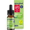 Gloryfeel Vitamina D3 K2 Gocce, Integratore 500 U.I. Vegetale Da Licheni + 25Μg Vitamina K