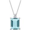 Demetra Collana Demetra Acquamarina Rettangolare 038.Q.130.002.W.A2 Necklace Oro Diamant