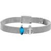 MORELLATO,BRACCIALE DONNA SENSAZIONI SAJT111, 2 CHARMS CRISTALLO E ANCORA MARINA
