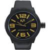 H2X OROLOGIO UOMO H2X,MOD.TURBINA CASSA XL 48 mm,NERO GOMMA SILICONE,ITALIA DESIGN