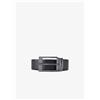 Armani Exchange Cintura uomo reversibile in saffiano grigia e nera