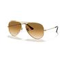 Ray-Ban Ray Ban 3025 Aviator - 001/51 - Occhiali da Sole - Oro/Marrone Sfumato