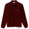 LACOSTE polo uomo 1313 manica lunga bordeaux melange