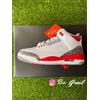 Jordan 3 Retro Fire Red - 40 EU - Bianco Rosso