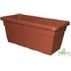 Senza marca,generico VASO PER FIORI PIANTE CASSETTA CASSETTONE PLASTICA COLOR TERRACOTTA CM.80X37X33