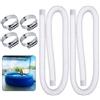Naturii 2 Tubi di ricambio da 32 mm tubo piscine fuori terra per pompe/filtri 4 morsetti