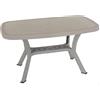 TAVOLO TAVOLINO RETTANGOLARE EFF.RATTAN GAMBE INCROCIATE 136X82 TORTORA GIARDINO