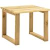 vidaXL Tavolo per Lettino Prendisole 30x30x26 cm in Pino Impregnato vidaXL