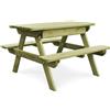 vidaXL Tavolo da Picnic e Panche per Bambini Legno di Pino Impregnato Panchine vidaXL