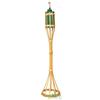 24 PZ TORCIA FIACCOLA LANTERNA LUCE DA TAVOLO BAMBOO CM.50 GIARDINO CON BASE