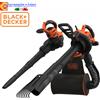 BLACK+DECKER Aspiratore Soffiatore Trituratore BALCK+DECKER 3000W Multi Kit a Zaino 72 Litri
