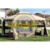 SET 4 TELI LATERALI TENDE RICAMBIO PER GAZEBO ADVENTURE 3X4 MT RETTANGOLARE