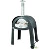 FORNI A LEGNA PER 4 PIZZE DA ESTERNO COTTURA DIRETTA 100X87XH190 CM ACCIAIO