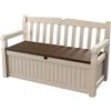Keter CASSAPANCA KETER "EDEN STORAGE BENCH" IN RESINA BEIGE, 140X60X84 CM