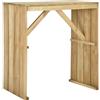 vidaXL Tavolo da Bar 100x60x110 cm in Legno di Pino Impregnato vidaXL