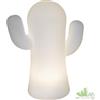 LAMPADA DA TAVOLO PER ESTERNO CACTUS A BATTERIA BIANCO RICARICABILE ø16x21h CM