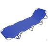 2 PEZZI PLAYA LETTINO IN ALLUMINIO BLU PRENDISOLE SDRAIO PISCINA SPIAGGIA MARE
