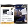 Universo Led Faro Led Solare Con Pannello Crepuscolare E Telecomando 6W 20W 60W 100W 200W 300