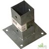 BASE A TERRA PAVIMENTO SUPPORTO PIASTRA 7,3X7,3 CM PER PALI LEGNO IMPREGNATI