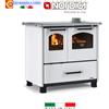 Nordica Cucina a Legna Stufa con Forno NORDICA 7.5 Kw FAMILY Riscaldamento Casa Acciaio