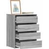 vidaXL Cassettiera Bianca 60x41x76 cm in Legno Multistrato mobile con cassetti vidaXL