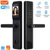 Tuya Serratura per Porte Smart WiFi con Tuya Serratura Intelligente WiFi con APP Impronte Digitali e Camera Spioncino