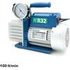 VALUE Pompa vuoto bistadio 100 Lt/min elettrovalvola e vacuometro - omologata per gas