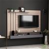 PANNELLO PARETE ATTREZZATA PORTA TV INDUSTRIAL 157x21x120 CM LEGNO ANTRACITE