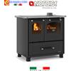Nordica Cucina a Legna Stufa con Forno NORDICA 7.5 Kw FAMILY Riscaldamento Casa Acciaio