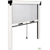 IRS ZANZARIERA AVVOLGIBILE IRS 100X160 CM VERTICALE RIDUCIBILE ALLUMINIO BIANCO