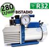 Prodotti KIT Pompa del vuoto bistadio con elettrovalvola e vacuometro 280 Lt/min per impianti