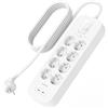 Belkin Multipresa con USB montabile a parete con 8 prese protette, cavo di alimentazione da 2m, LED di stato, 2 porte USB-C con ricarica rapida USB-C PD, ciabatta elettrica con protezione fino a 900 J