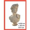 Statua Busto Di Michelangelo In Cemento E Polvere Di Marmo