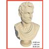 Statua Busto Imperatore Romano In Cemento E Polvere Di Marmo