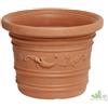 Senza marca,generico VASO ROTONDO TONDO PLASTICA FESTONATO CM.70X55H PRESTIGE FIORI PIANTE BALCONE
