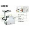 INOX Tritacarne Elettrico Motore 1200 W 3 Trafile da Taglio e Lame in Acciaio Inox