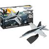REVELL RV64965 MAVERICK'S F/A-18 HORNET TOP GUN MODEL SET KIT 1:72 Modellino