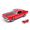 JADA TOYS JADA03009 DOM'S CHEVROLET CHEVELLE 1970 FAST & FURIOUS RED W/BLACK STR