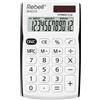 Rebell Calcolatrice da Scrivania 12 cifre Bianco Nero SHC312BK