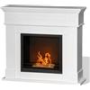 Divina Fire Camino a bioetanolo biocamino da terra Cambridge in legno Bianco 110x37x102h