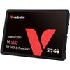 Verbatim SSD INTERNO VI550 S3 512GB 2 5 POLLICI SATA ALTA VELOCITÀ MEMORIA SOLIDA AFFIDAB