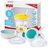 NUK 3-in-1 Set per imparare a bere con Trainer Cup bicchiere antigoccia (6+ mesi), | 230 ml | Senza BPA | giallo