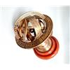 Fatto a mano Globo sfera armillare in ottone da 4 pollici - ottone e base in legno decoraz...