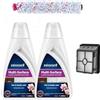 BISSELL Kit Accessori Originali per CrossWave, Detergente per Pavimenti Multisuperficie 2 x 1L, Rullo, Spazzola Multifunzione, Filtri, Compatibile con Modelli CrossWave Pet Pro e Cordless, 2815