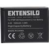EXTENSILO Batteria per Toshiba CAMILEO X400 X416HD X416 HD Z100 X200 1600mAh 3,6V