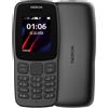 NOKIA TELEFONO CELLULARE NOKIA 106 2 SIM RADIO FM TASTI GRANDI ANZIANI NERO 2K RUBRICA
