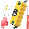 Morpilot Batteria 4500mAh per iRobot Roomba 500 600 700 800 serie e R3, Scooba 450 Aspirapolvere, 14,4 V Ni-MH, con 2 spazzole laterali