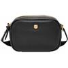 Fossil Logan Borsa in pelle o nylon per donna, Rosso vino, 17.14 cm L x 1.91 cm W x 8.89 cm H