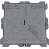 MCP CHIUSINO IN GHISA C250- cm 40 x 40- MCP- pezzi 1