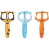 Vaessen Creative Forbici per Bambini 3 pz - Procione, Cane, Tigre - 12 cm